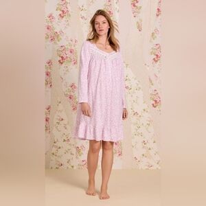 Eileen West Light Pink Floral Nightgown
